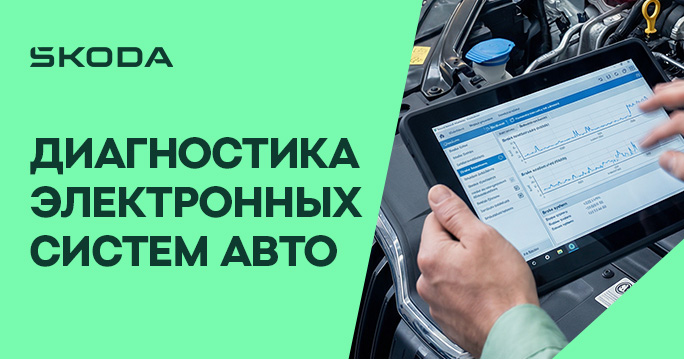 Диагностика электронных систем Skoda 1490р.